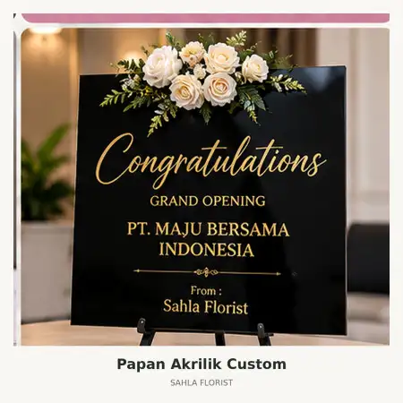 Papan Bunga Akrilik Karangploso
